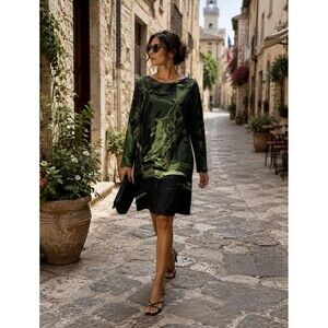 Save The Queen (made in Italy)Avant Garde Designer Art Print Dress XL